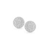 Lauren Joy Medium 0.25 Carat Diamond Disc Stud Earrings in White Gold - Image 2