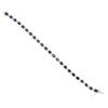 9.20 Carat Sapphire and 0.92 carat Diamond Bracelet in White Gold - Image 3