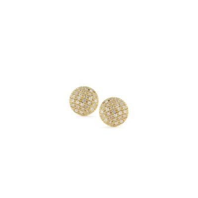 Lauren Joy Large Stud Earrings in Yellow Gold