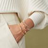 Marrakech Stackable Bangle Bracelet in White Gold - Image 4