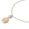 Siviglia Diamond Set and Gold Two Bead Pendant - Image 3