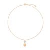 Siviglia Diamond Set and Gold Two Bead Pendant - Image 2