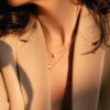 Akoya Cultured A+ Pearl in Motion Pendant in Yellow Gold â 8mm - Image 3
