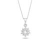 Rose Soleil 0.07 Carat Rose Cut Diamond Pendant in White Gold - Image 2