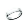 European Comfort Fit Wedding Band In White Gold (5.5mm) - Image 3