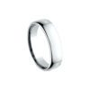 European Comfort Fit Wedding Band In White Gold (5.5mm) - Image 4