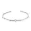 Chicago Classic Cuff Bracelet 0.20 Carat Diamond in White Gold - Image 2