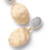Siviglia Yellow Gold and Diamond Pave Drop Earrings - Image 5