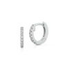 0.09 Carat DRD Mini Huggie Earrings in White Gold - Image 2