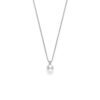 Akoya Cultured A+ Pearl and Diamond Pendant Necklace in White Gold - 8.50mm - Image 2