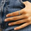 Sadie Pearl 0.45 Carats Baguette-cut Eternity Ring in White Gold - Image 4