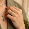 Sadie Pearl 0.45 Carats Baguette-cut Eternity Ring in White Gold - Image 5