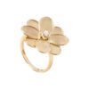 Petali Yellow Gold and Diamond Small Flower Ring - Image 5