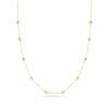 Poppy Rae Pebble Station Necklace in Yellow Gold - Image 2
