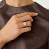 Lunaria Diamond Small East West Ring in Yellow Gold - Image 4