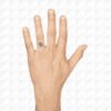 4.29 Carat Cat's Eye and Diamond Ring in Platinum - Image 5