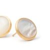 Jaipur Mother of Pearl Large Stud in Yellow Gold - Image 4