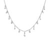 1.06 Carat Cascading Diamond Necklace in White Gold - Image 2
