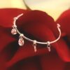 Wind Chime 1.04 Carats Diamond Hoop Earrings in White Gold - Image 3