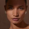 Sequence Pearl Stud Earrings in Yellow Gold - Image 4