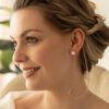 M Collection Akoya Cultured A+ Pearl Earrings in White Gold - Image 3