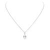 Morning Dew White South Sea A+ Pearl and Diamond Pendant in White Gold - Image 2