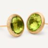 Jaipur Peridot Stud Earrings in Yellow Gold - Image 3
