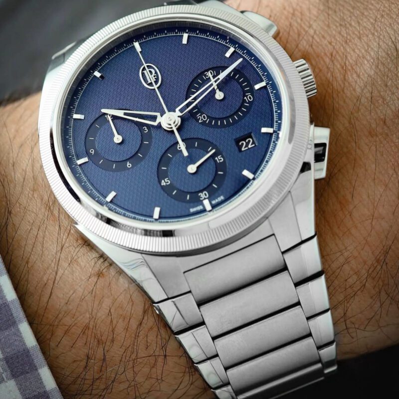 Tonda PF Chronograph Steel Platinum - Milano Blue Dial - Men's Watch - 42mm