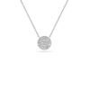 Lauren Joy Large 0.23 Carats Diamond Disc Pendant Necklace in White Gold - 16 Inches - Image 3