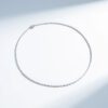 1.75 Carats Linear Half Diamond Tennis Necklace in White Gold - Image 7