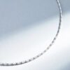 1.75 Carats Linear Half Diamond Tennis Necklace in White Gold - Image 6