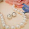 Classic Akoya Cultured A+ Pearl Earrings with 1.40 carats Diamonds in White Gold - 7.5mm - Image 3