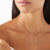 0.50 carat Oval cut Diamond Bezel Pendant Necklace in Yellow Gold - Image 3