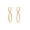 Jaipur Link Yellow and White Gold Mixed Link 0.08 carats Diamond Drop Earrings - Image 4