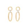 Jaipur Link Yellow and White Gold Mixed Link 0.08 carats Diamond Drop Earrings - Image 2