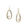 Moon Dew Akoya Cultured Pearl Earrings in Yellow Gold - Image 2
