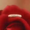 0.89 Carats PavÃ©-set Wedding Band in Platinum (F-G / SI) - Image 7