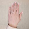 0.61 Carats Princess-cut Channel-set Band in White Gold (G / VS1) - Image 6