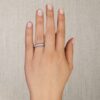 PavÃ© Collection - 0.96 Carat Three-Row Diamond Eternity Wedding Band in White Gold - Image 6