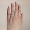2.04 Carats Round Brilliant-cut U-Prong Band in Platinum (G / VS) - Image 6