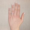 0.65 Carats Prong-set Diamond Wedding Band in Platinum (D-F / VS) - Image 6
