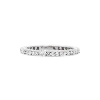 The Channel 0.50 Carat Bezel-Set Diamond Band in White Gold