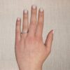 0.21 Carats Prong-set Wedding Ring in White Gold (G / SI) - Image 6