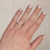 0.21 Carats Prong-set Wedding Ring in White Gold (G / SI) - Image 5