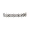 9.35 Carats Diamond 3-Row Flower Bracelet in White Gold (F / VS) - Image 2