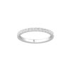 Brilliant cut French set Diamond Wedding Ring in White Gold - Image 3