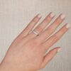 0.50 Prong-set Wedding Ring in White Gold (G / SI) - Image 5