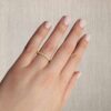 0.58 Carats Diamond U-Prong Band in Yellow Gold - Image 5