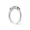 0.26 Carats Ruby and 0.20 Carats Diamond Eternity Band in White Gold - Image 3