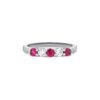 0.26 Carats Ruby and 0.20 Carats Diamond Eternity Band in White Gold - Image 2